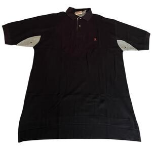 Chesterfield Shirt Mens Black Gray Polo Size Large Preppy Street